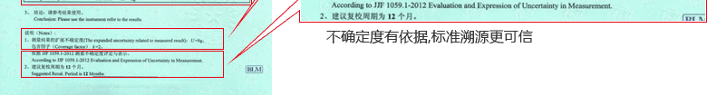 電子秤CNAS校準證書結果頁4