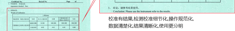 鋼直尺CNAS校準證書結果頁2