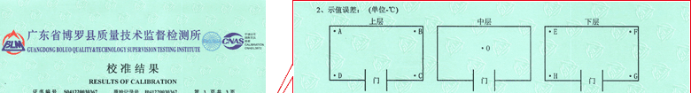 干燥箱CNAS校準證書結果頁1