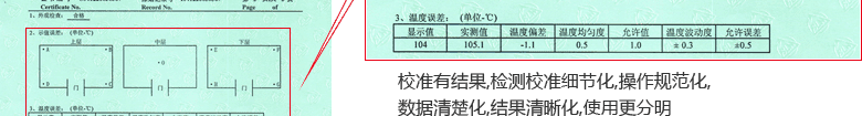 干燥箱CNAS校準證書結果頁2